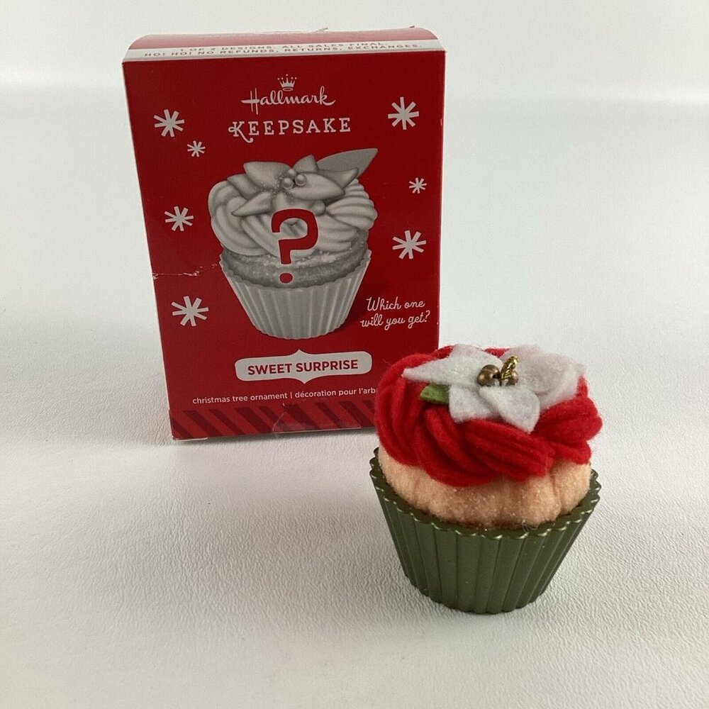 Hallmark Ornament Sweet Surprise 2014 Christmas Cupcake Repaint Holiday Treat